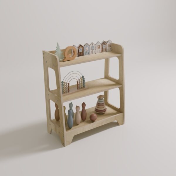 Montessori Spielzeugregal – Wolf (5) - 4