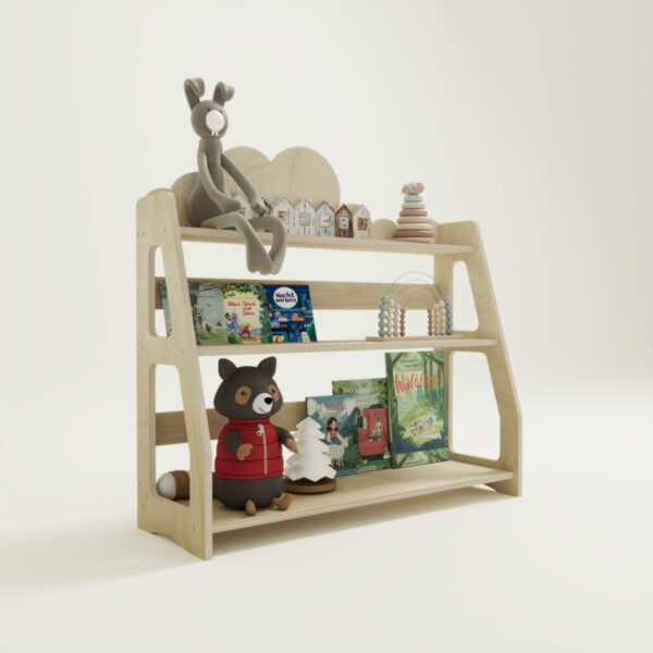 Montessori Bücherregal Kinderregal Cloud (5) - 4