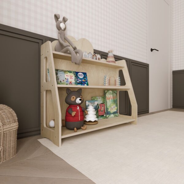 Montessori Bücherregal & Kinderregal – Cloud - 1