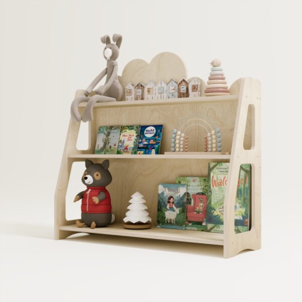 Montessori Bücherregal & Kinderregal – Cloud (7) - 6