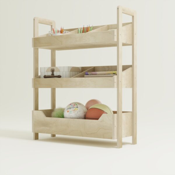 Montessori Bücherregal & Spielzeugregal – Malo (8) - 6