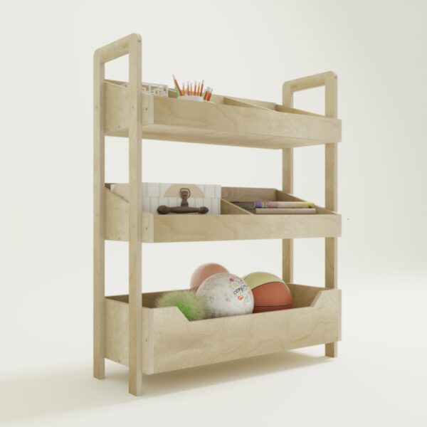 Montessori Bücherregal & Spielzeugregal – Malo (9) - 7