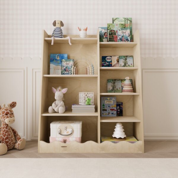 Montessori Bücherregal – Wave - 1