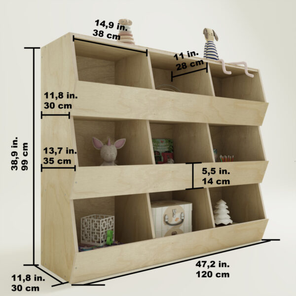 Montessori Spielzeugregal – Ludo