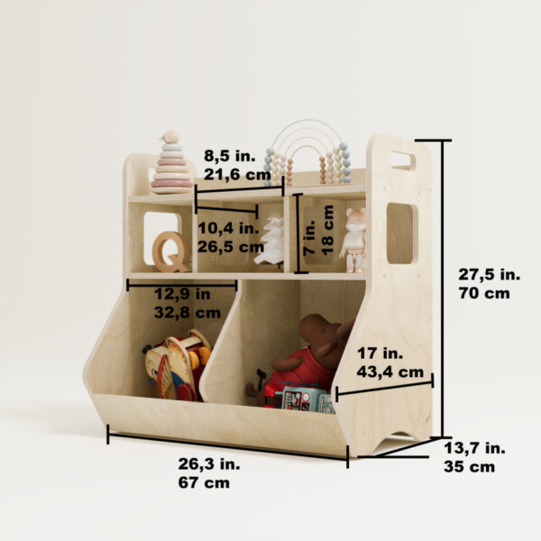 Montessori Spielzeugregal – Nordic (10) - 2