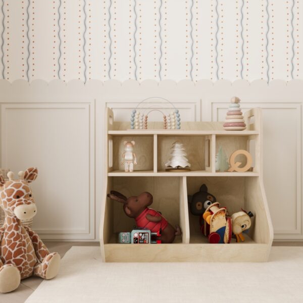 Montessori Spielzeugregal – Nordic (2) - 0