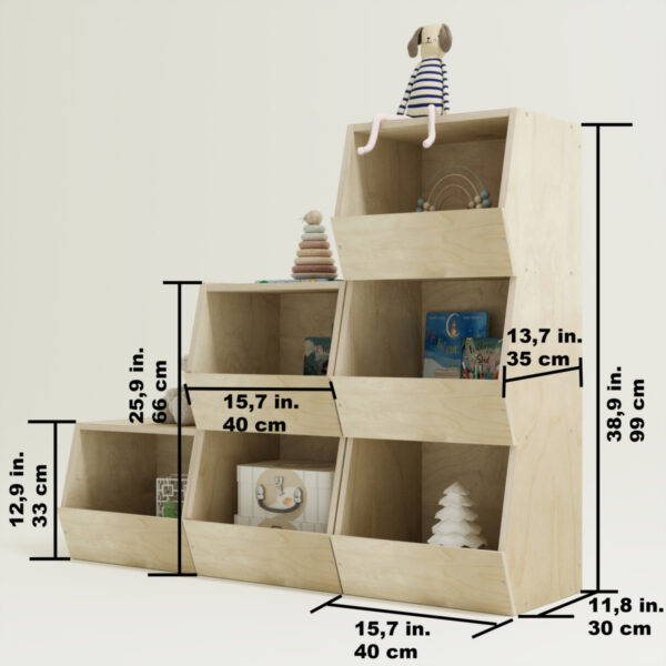 Montessori Spielzeugregal – Peak