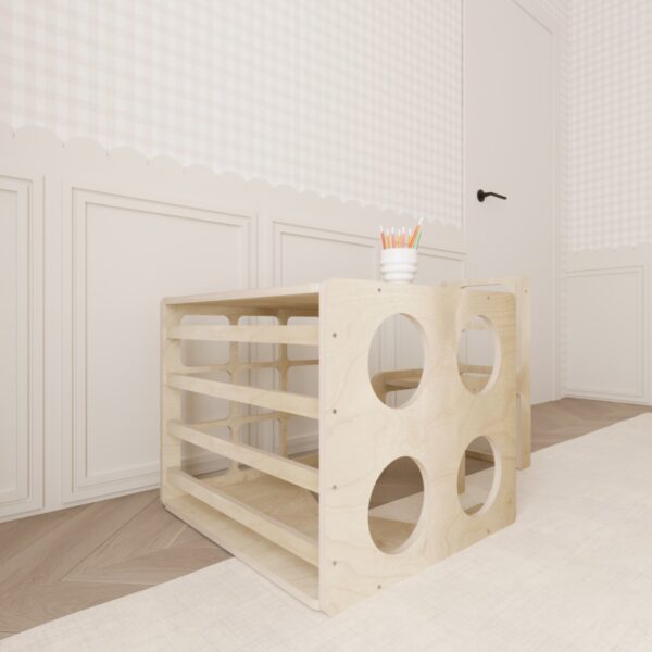Montessori Tisch und Stuhl – Inu (6) - 3