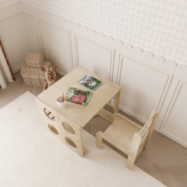 Montessori Tisch und Stuhl – Inu (7) - 4